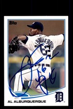 Signed Baseball Card Auto Al Alburquerque 2013 Topps Update #US232 Tigers