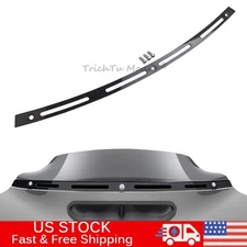 Black Windshield Windscreen Trim Fit for Harley Street Glide Electra Glide 2013