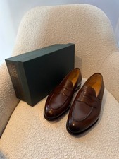 Edward Green Piccadilly Dark Oak Brown Leather Loafer Shoe UK 10.5 EU 44.5 &pound;1180