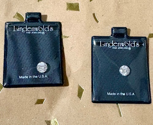 vintage Lindenwold's Fine Jewelers cubic zirconia (CZ) loose stones pack of 2