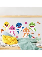 RoomMates Baby Shark Peel and Stick Wall Decals RMK4303SCS