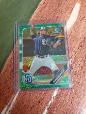 2019 Bowman Chrome Prospects Green Shimmer Refractor /99 Chris Paddack 