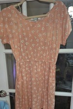 Forever 21 Small Pink Cherry White  Lightweight Dress