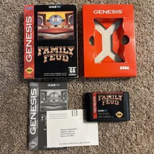 Family Feud (Sega Genesis, 1993) Slip Case, CIB