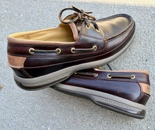 Sperry Gold Cup ASV Amaretto leather boat shoes mens size 11.5 free shipping
