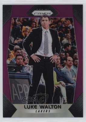 2017-18 Panini Prizm Purple Prizm 58/75 Luke Walton #290 17pt