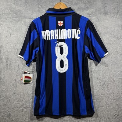 Vintage Y2k Nike Inter Milan Zlatan Ibrahimovic Jersey Sz L New W