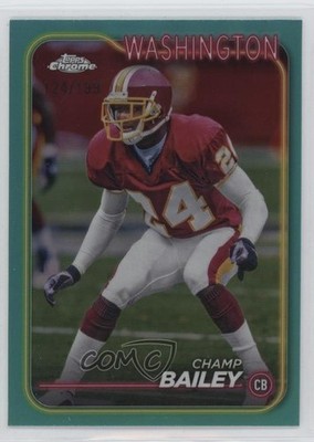 2024 Topps Chrome Aqua Refractor 124/199 Champ Bailey #200 HOF 0o9