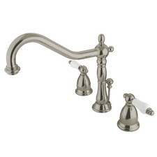 Kingston Brass KS199.PL Heritage 1.2 GPM Widespread Bathroom - Nickel