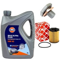 MotoröL Filter Set 10W-40 4 Liter + ÖLablassschraube FüR Citroen Mazda Peugeot