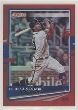 2020 Donruss Nickname Variation Holo Red Ronald Acuna Jr (El de La Sabana) 0p5j