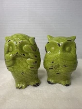 Urban Trends Collection Ceramic Owl Trio “No Evil” MISSING HEAR NO EVIL