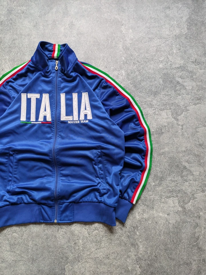Vintage Italia Soccer Team Zip Track Jacket Sz Xl Streetwear - Image 2 of 4