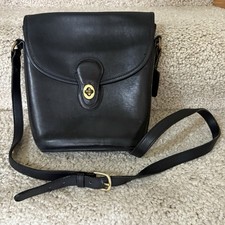 Vintage Coach Bradley Bucket Bag Crossbody Purse Black Leather United States