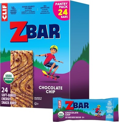 Zbar - Chocolate Chip - Soft-Baked Energy Sna Bars - Non-O - Whole