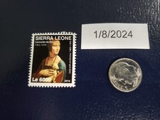 Leonardo da Vinci Inventor Painter Lady Ermine 2016 Sierra Leone Stamp