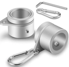 1" Flag Pole Rings, 2 Pcs Anti Wrap Flag Pole Clips Swivels, 360° Rotating Fla..