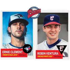 Topps MLB Living Set 2-Card Bundle 888-889 Ernie Clement Robin Ventura Presale