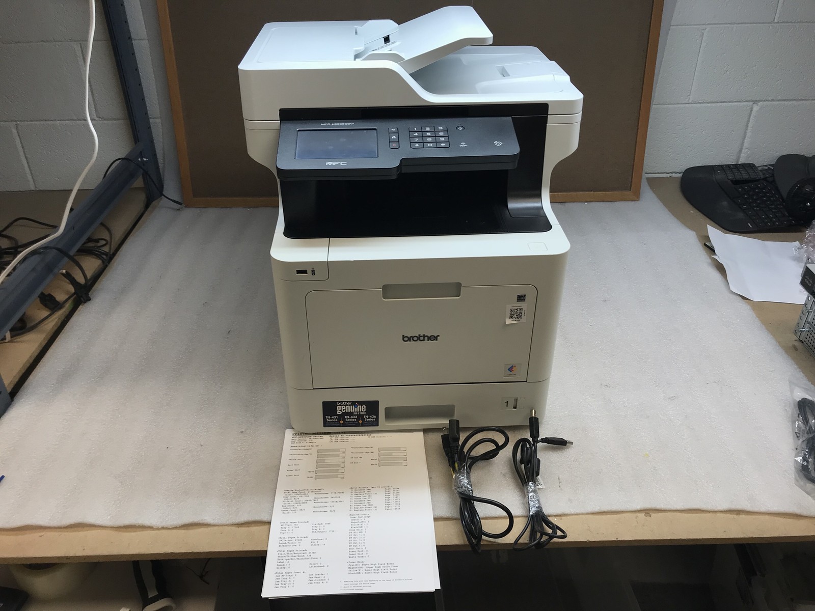 Brother MFC-L8600CDW All-In-One Color Laser Printer 21K Page Ct 14221 W/ Toner