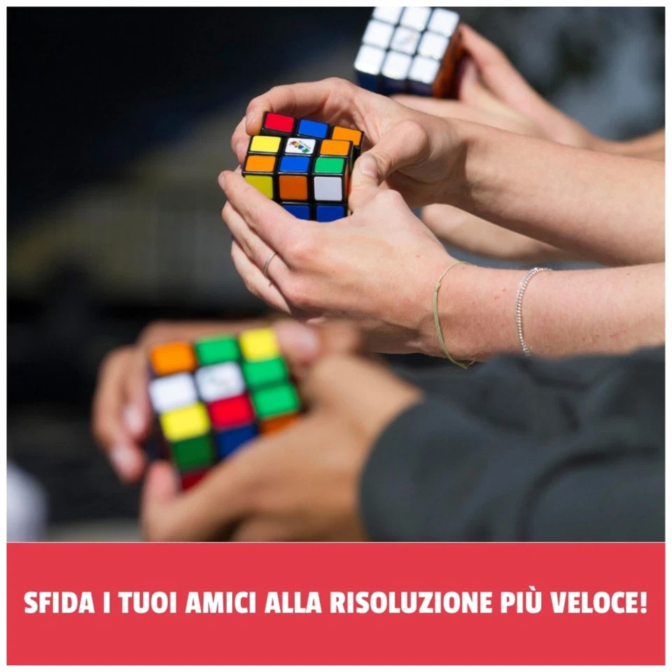 RUBIK S SPIN MASTER Il Cubo di Rubik s Classico 3X3 l Originale per bambini - Immagine 4 di 4
