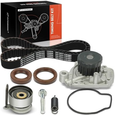  Engine Timing Belt Kit with Water Pump, Tensioner & Seals - Compatible with 