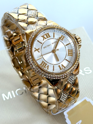 Michael Kors MK4801 Women's CAMILLE Three-Hand Gold-Tone S/Steel