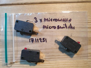 3 Mikroschalter für Mikrowelle Mikroschalter elektronische Gerätetür Teile