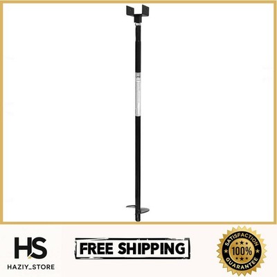 Pylex Foundation Screw Frost-Resistant Adjustable Range Black Steel 50 in. H