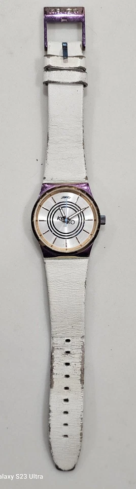 Reloj de cuarzo para mujer Kenzo K0042 - Correa de cuero - Estado de funcionamiento Foto 2 de 4