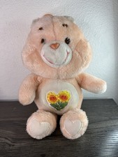 Vintage Kenner 1983 Care Bears Friend Bear plush toy  2 . Friendship Sunflowers