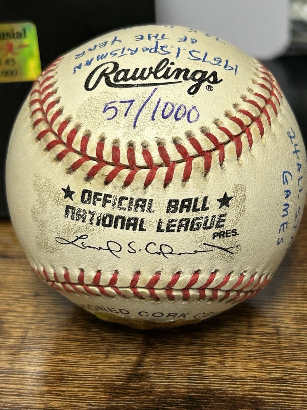 STAN THE MAN MUSIAL BASEBALL SIGNED AUTOGRAPH STAT AUTO BALL HIGH PSA GRADE view 7