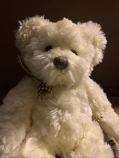 Russ Berrie Co. BUCKINGHAM  10” Plush Teddy Bear Stuffed Animal Cream NWT