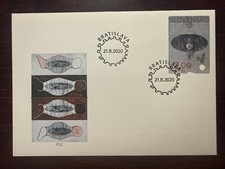 COUVERTURE SLOVAQUIE FDC ANNÉE 2020 COVID PANDÉMIE SANTÉ MÉDECINE TIMBRES