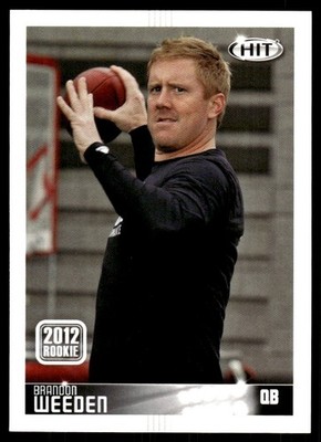 Brandon Weeden 2012 SAGE HIT #75 Oklahoma State Cowboys NFL READ FREE SHIPPING