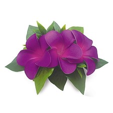 Hawaii Hair Clip Foam Flower Cluster Plumeria Purple