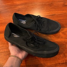 Vans Authentic Ultracush Triple Black Skate Sneakers Mens 13 Shoes