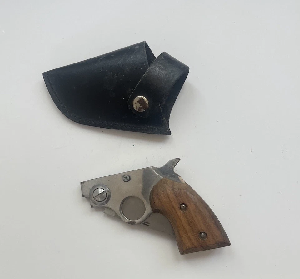 Cuchillo pistola revólver Wild West vintage, acero inoxidable, funda, ¡¡envío rápido!!! Foto 4 de 4