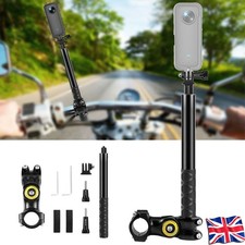 Motorcycle Bike Selfie Stick Handlebar Mount Camera Bracket For GoPro Insta360