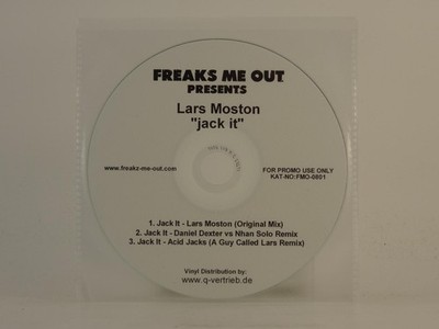 LARS MOSTON JACK IT (H1) 3 Track Promo CD Single including Plastic Sleeve FREAKZ