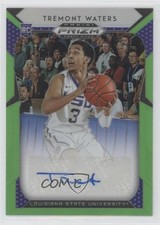 2019-20 Panini Prizm Draft Picks Neon Green 73/100 Tremont Waters #51 Auto nd3