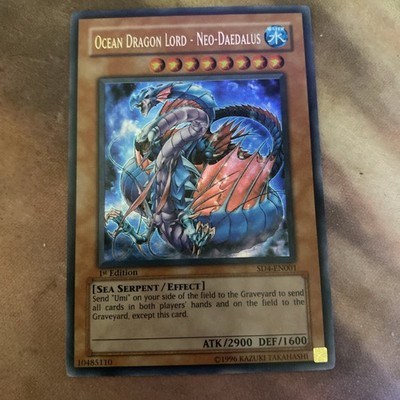 Yugioh Ocean Dragon Lord - Neo-Daedalus SD4-EN001 Ultra Rare 1st Ed LP