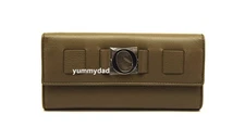 OROTON ORNAMENT SLIM CLUTCH LEATHER WALLET IN SMOG BNIB RRP$225