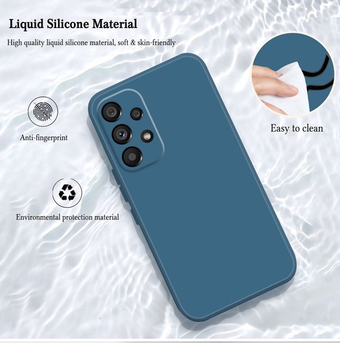 Custodia telefono silicone liquido per Samsung Galaxy S22 Note 20 A13 A53 A52S custodia gel - Foto 19 di 120