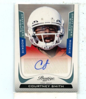 COURTNEY SMITH 2011 Panini Prestige Draft Picks Rights Rookie Auto #223