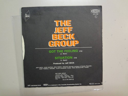 JEFF BECK GROUP: Got The Feeling-Situation-France 7" 71 Epic Gemini EPC 7720 PSL - Picture 2 of 4