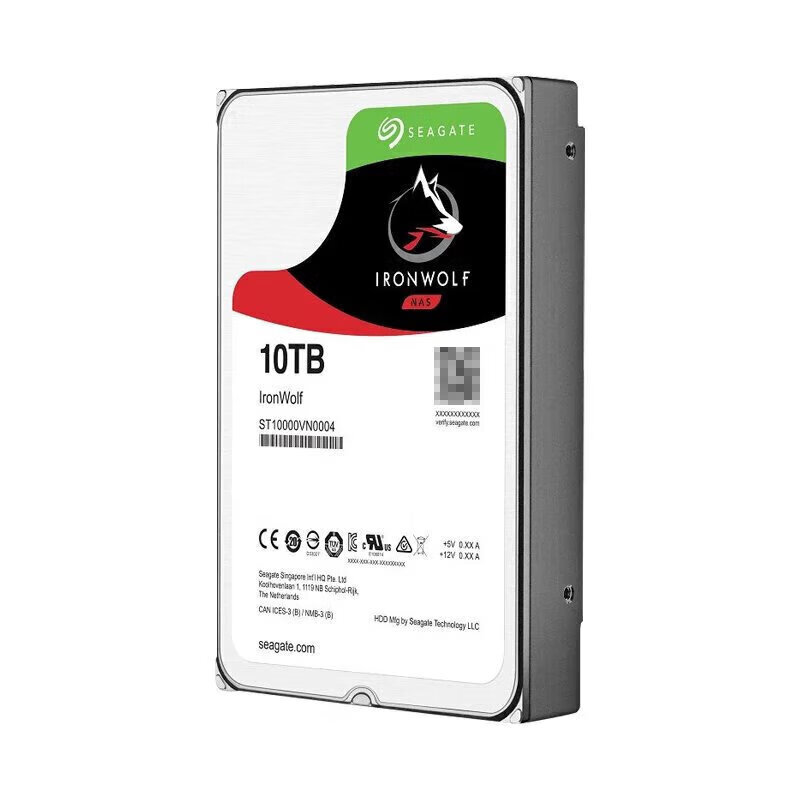 外付けハードディスク・ドライブ Seagate IronWolf 10TB HDD ST10000VN0004 Seagate Ironwolf 10TB ST10000VN0004 3.5