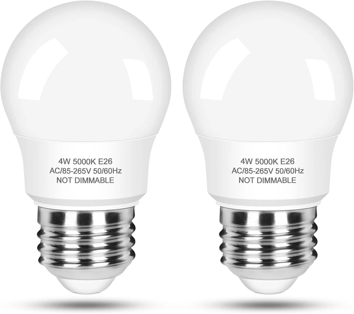 LED Refrigerator Light Bulb 40 Watt Equivalent, A15, 5000k