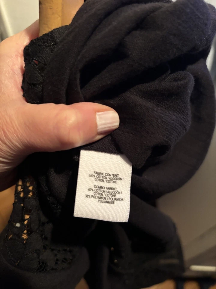 Derek Lam 超可爱黑色棉质上衣  — 第 4/4 张图片