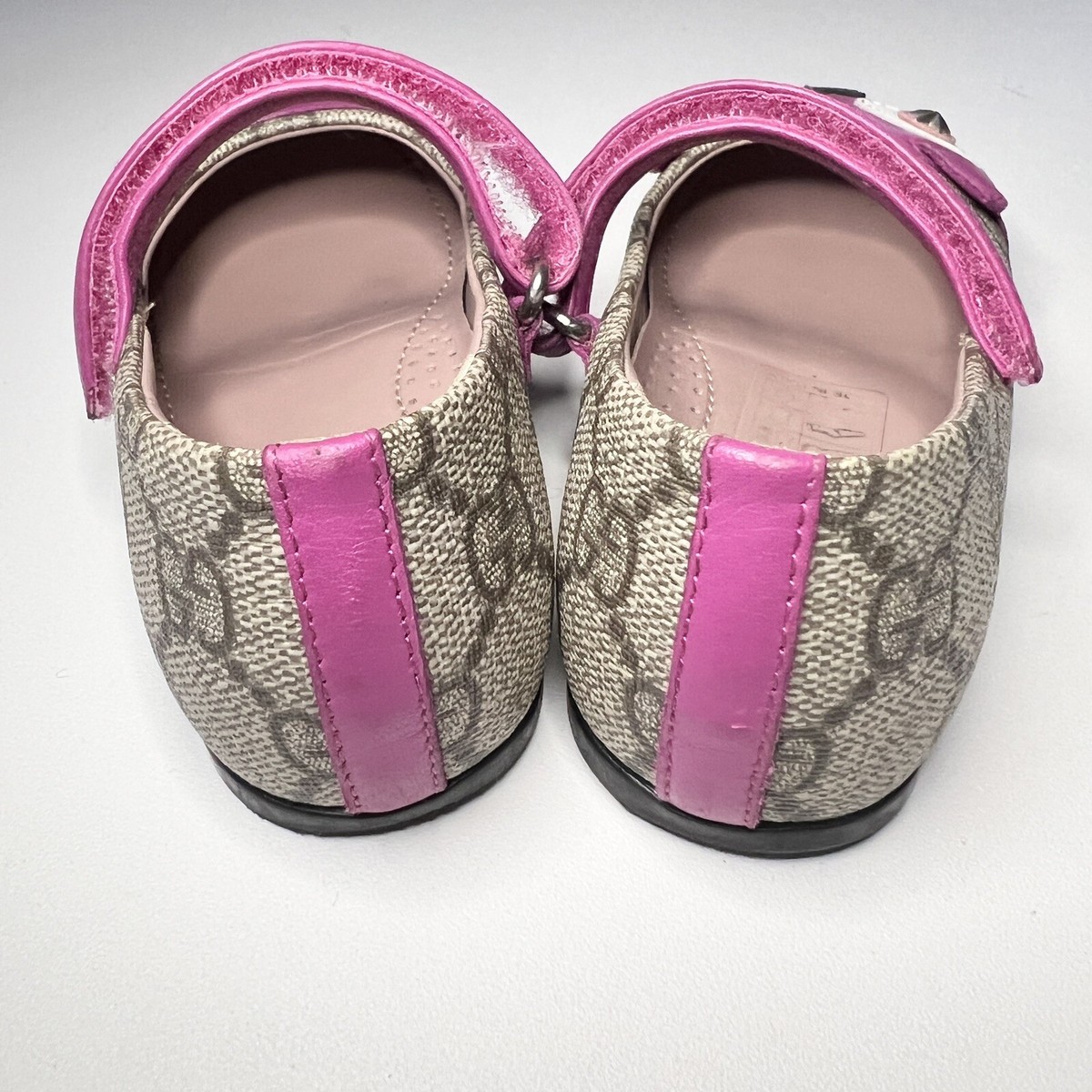 Gucci GG Canvas Cat Design Toddler Shoes Size 23/14.5cm L2