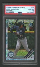 JULIO RODRIGUEZ 2019 BOWMAN CHROME MEGA BOX #33 PSA 10 GEM MINT RC ROOKIE SP